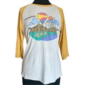 Women’s Yellow Raglan Graphic Tee